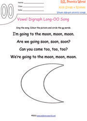 long-oo-vowel-digraph-song-worksheet